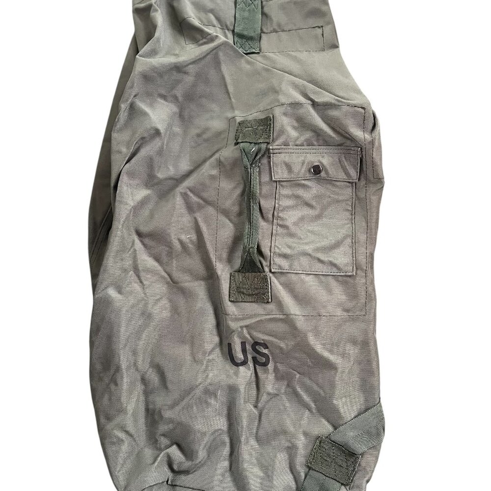 US Military Duffel Bag Top Load Sailor Sea Bag Heavy Duty Nylon Canvas Green USA
